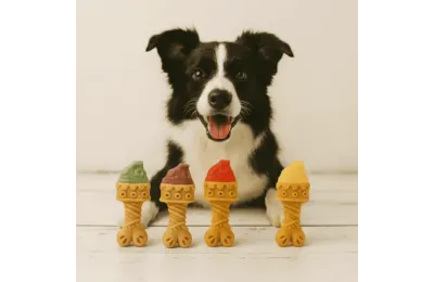 Glaces Fruit&eacute;es pour Chiens &ndash; Pack D&eacute;couverte 4 saveurs