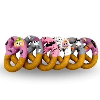 Anti-Gaspi: Paardenkoekjes – Kleurrijke Pretzels (x6) – Handgemaakte lekkernijen – Candy Horse