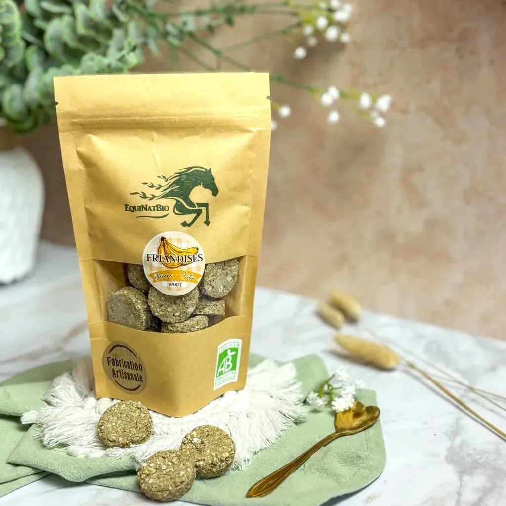 Equibio-Sport Paardensnoepjes &ndash; Banaan & Brandnetel | Biologisch & Energierijk