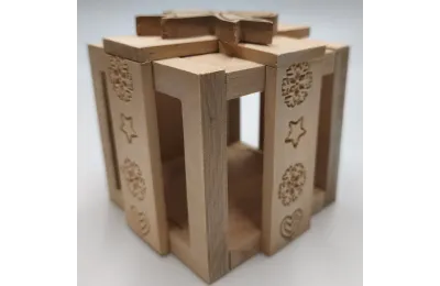 Geschenkbox aus Holz &ndash; handgefertigte Heuraufe f&uuml;r Kaninchen &ndash; Bun Box Society