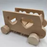 Comedero de heno rodante para conejos - Peque&ntilde;o coche - Bun Box Society