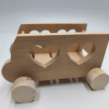 Comedero de heno rodante para conejos - Peque&ntilde;o coche - Bun Box Society
