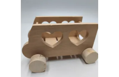 Rolling Wooden Hay Feeder Toy for Rabbits | Bun Box Society
