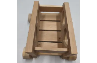 Mangiatoia a fieno per conigli in legno - Piccola macchinina - Bun Box Society