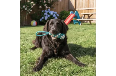 Kordelspielzeug f&uuml;r Hunde &ndash; Stabform, 100 % Naturbaumwolle, 3 Gr&ouml;&szlig;en - Bubimex