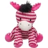 Dog Plush Toy &ndash; Pink Donkey 29 cm | Corduroy Texture with Squeaker