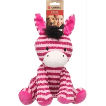 Jouet, Peluche, Doudou pour Chiens - Joli &acirc;ne rose - 29 cm - Flamingo