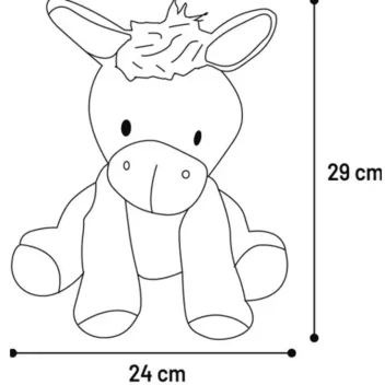 Jouet, Peluche, Doudou pour Chiens - Joli &acirc;ne rose - 29 cm - Flamingo