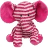 Dog Plush Toy &ndash; Pink Elephant 28 cm | Corduroy Finish with Squeaker & Crinkle