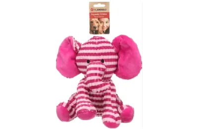 Peluche Elefante Rosa 28 cm &ndash; Juguete Suave para Perros