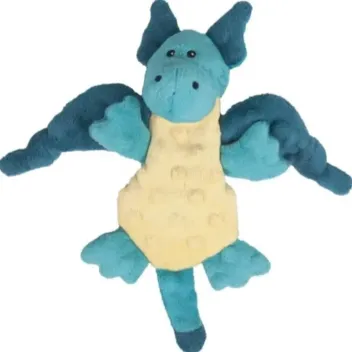 Giocattolo Peluche per Cani &ndash; Drago Turchese Taglia S (26 cm)