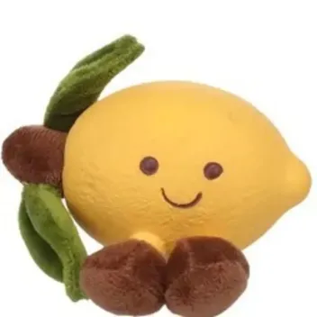 Jouet Couineur pour Chiens - Citron Jaune en latex & peluche