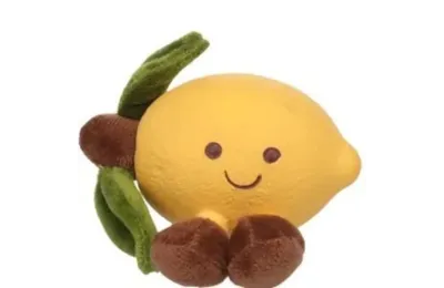 Jouet Couineur pour Chiens - Citron Jaune en latex & peluche