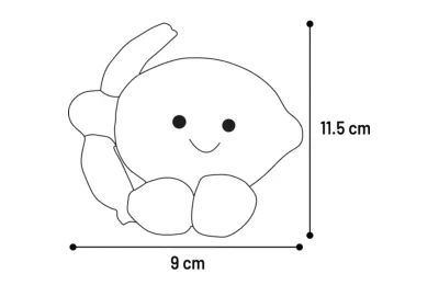 Jouet Couineur pour Chiens - Citron Jaune en latex & peluche