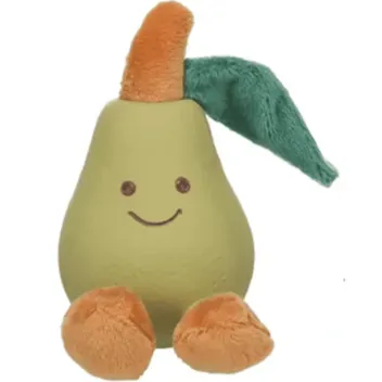 Jouet Couineur pour Chiens - Poire Verte en latex & peluche