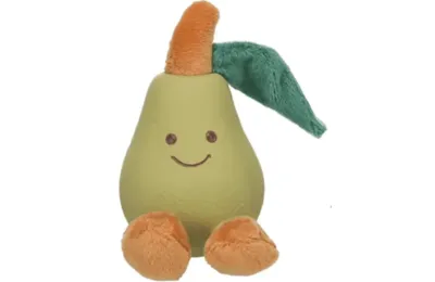 Giocattolo Squeaky per Cani &ndash; Pera Verde in Latex & Peluche