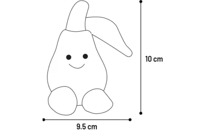 Jouet Couineur pour Chiens - Poire Verte en latex & peluche