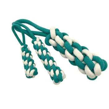 Dog Rope Toy – Stick Shape | 100% Natural Cotton, 3 Sizes – Bubimex