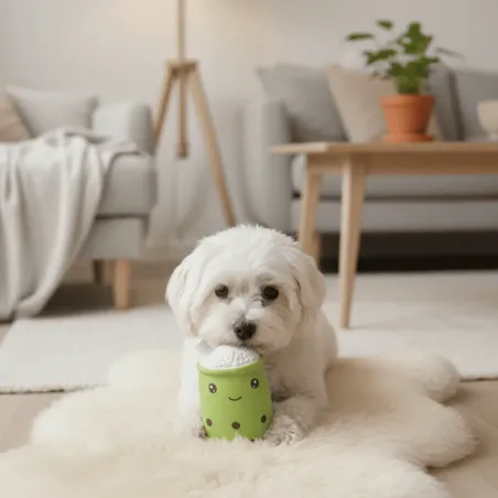 Coffee Cup Dog Toy | Latex Squeaker 5.5 &times; 5.5 &times; 9 cm | Lightweight & Durable