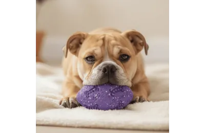 Rugby-Ball f&uuml;r Hunde &ndash; Gr&ouml;&szlig;e M, einzelne Einheit - Flamingo