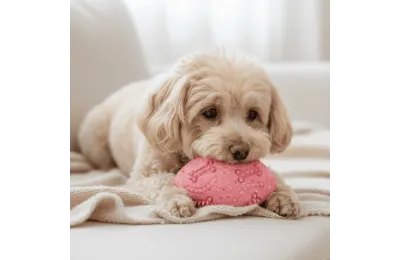 Rugby-Ball f&uuml;r Hunde &ndash; Gr&ouml;&szlig;e S, einzelne Einheit - Flamingo