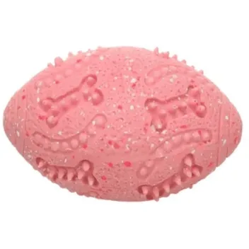 Jouet Ballon de Rugby pour Chiens &ndash; Taille S &agrave; l'unit&eacute; - Flamingo