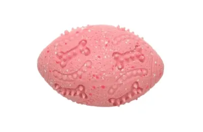 Rugby-Ball f&uuml;r Hunde &ndash; Gr&ouml;&szlig;e S, einzelne Einheit - Flamingo