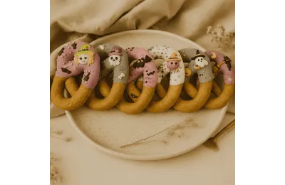 Anti-Gaspi: Pferdeleckerlis &ndash; Bunte Brezeln (x6) &ndash; Handgefertigte Snacks - Candy Horse