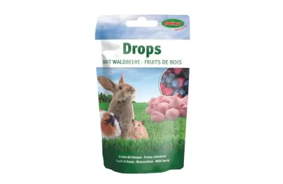 Snack Vitaminico per Conigli &ndash; Drops ai Frutti di Bosco (75 g)