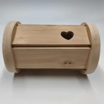 Jouet Lapin en Bois | Distributeur de Granul&eacute;s | Cachette &agrave; Friandises pour Lapin - Bun Box Society