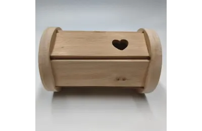 Jouet Lapin en Bois | Distributeur de Granul&eacute;s | Cachette &agrave; Friandises pour Lapin - Bun Box Society