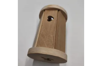 Jouet Lapin en Bois | Distributeur de Granul&eacute;s | Cachette &agrave; Friandises pour Lapin - Bun Box Society