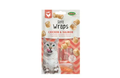 Pacchetto Gourmet al Salmone per Gatti | 6 Snack Premium | Merlin&Cie