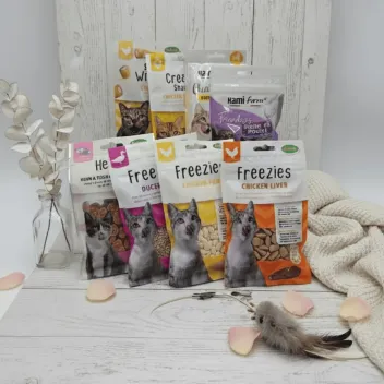 Pack Pollo + Pato para Gatos | 8 Snacks Premium | Merlin&Cie