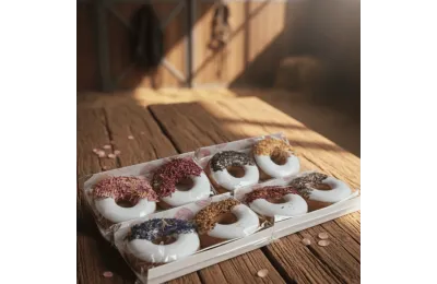 8 Donuts f&uuml;r Pferde | Nat&uuml;rliche Handgemachte Leckerlis | Candy Horse