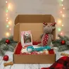 Caja de Navidad para perros medianos &ndash; Juguetes & Snacks premium &ndash; Merlin & Cie