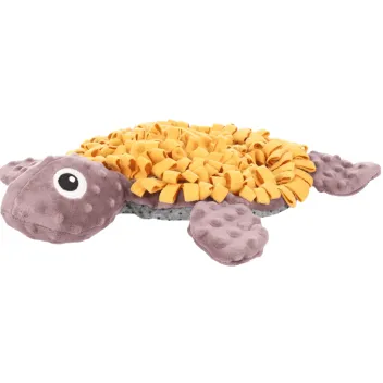 Snuffelmat voor puppy&rsquo;s en kleine honden &ndash; Schildpad Oker & Taupe &ndash; Flamingo
