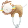 Peluche, doudou pour chiots de toutes tailles - Lion avec corde - Flamingo
