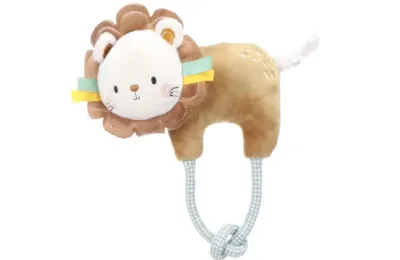 Peluche para cachorros de todos los tama&ntilde;os &ndash; Le&oacute;n con cuerda - Flamingo