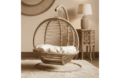 Cama mecedora de yute natural para gatos y perros peque&ntilde;os &ndash; Dise&ntilde;o y confort - Funny Zoo