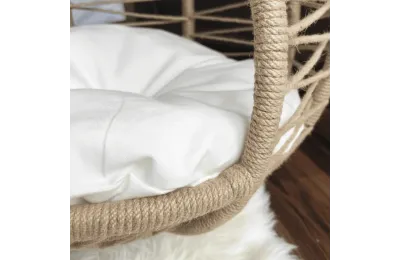 Niche &agrave; bascule en jute naturelle pour chats et petits chiens &ndash; Design & confort - Funny Zoo