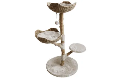 Albero tiragraffi di design in legno naturale &ndash; Tiragraffi, piattaforme e zone relax - Hamiform