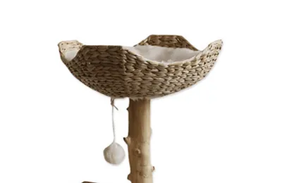 Albero tiragraffi di design in legno naturale &ndash; Tiragraffi, piattaforme e zone relax - Hamiform