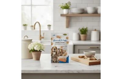 Snack gourmet per cani &ndash; Wraps di pollo e salmone (x3) - Bubimex