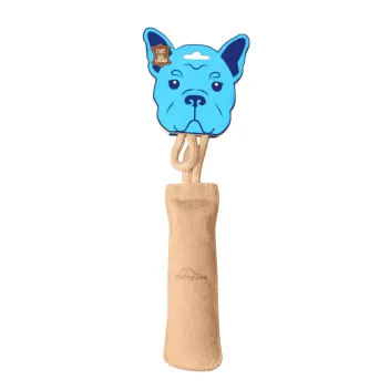 Nat&uuml;rliches Hundespielzeug &ndash; Manschette aus Wildleder mit Seil - Funny Zoo