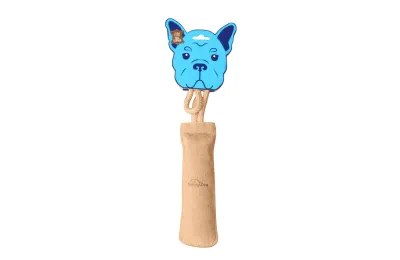 Natural Dog Toy &ndash; Suede Cuff with Rope - Funny Zoo