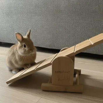 Juguete para conejos &ndash; Tabla de equilibrio Agility de madera
