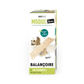 Juguete para conejos &ndash; Tabla de equilibrio Agility de madera - Hami Form
