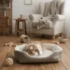 Kuschelige Liege f&uuml;r Kaninchen und kleine Nager &ndash; Komfortbett & Korb (2 Gr&ouml;&szlig;en) - Bubimex