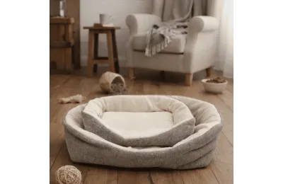 Cuccia morbida per conigli e piccoli roditori &ndash; Cestino comfort e zona riposo (2 misure) - Bubimex